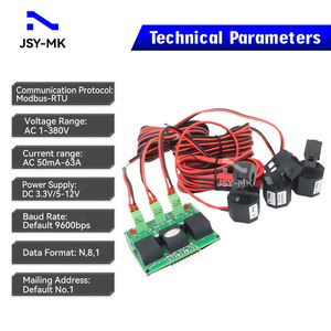 Módulo de Prueba de Corriente, Voltaje, Potencia y Vatios JSY-MK-333 63A CA, Medidor de kWh Digital Trifásico con TTL RS485 - Product Image 3