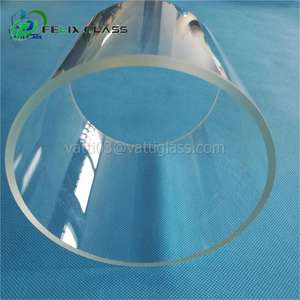 Tubes blancs en verre de Borosilicate d'extrémité ouverte de cylindre en verre de pyrex résistant à la chaleur - Product Image 4