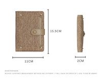 Porte-passeport vintage en cuir PU avec blocage RFID, fermeture à bouton et étui de protection, étui portable pour cartes et organiseur de documents