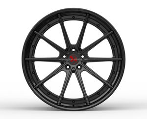 Venta Especial <span class=keywords><strong>de</strong></span> Ruedas <span class=keywords><strong>de</strong></span> 2 Piezas para Automóviles <span class=keywords><strong>de</strong></span> Pasajeros con Barril Negro Brillante, Pernos Rojos y Tapa Central Personalizable para <span class=keywords><strong>Ferrari</strong></span> 296 GTS - Product Image 4