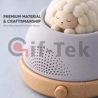 Mignonne figurine de mouton NFC, haut-parleur interactif, lecteur audio pour enfants, raconteur d'histoires, boîte à musique, base en bois OEM, machine sonore