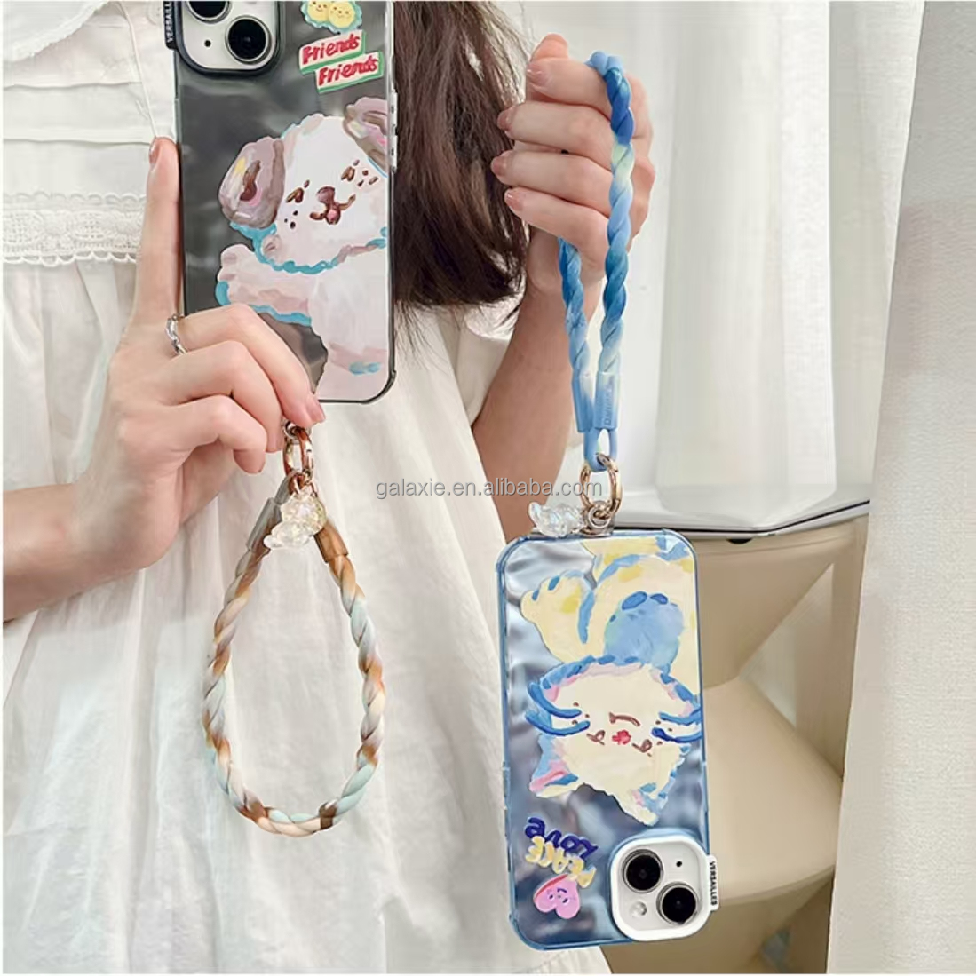 JY New Personalized Silicone Tassel Keychain Bracelet Key Ring Backpack Pendant Bracelet Image 2