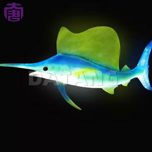 Luces LED decorativas de pez espada creativas, iluminación impermeable IP65 para festivales navideños, exhibiciones al aire libre para jardines - Product Image 5