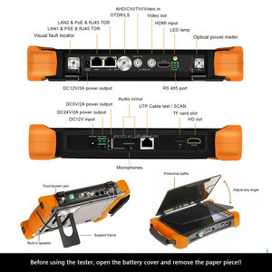 1310/1550nm dynamique 32/30dB OTDR testeur de vidéosurveillance à fibres optiques écran 8 pouces DMM OPM OLS VFL avec TVI CVI AHD IP CVBS <span class=keywords><strong>Test</strong></span> de caméra - Product Image 4