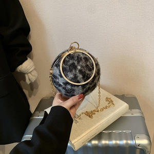 Mini petit sac femmes 2024 hiver nouveau léopard chaîne femmes sac à bandoulière balle ronde sac - Product Image 4