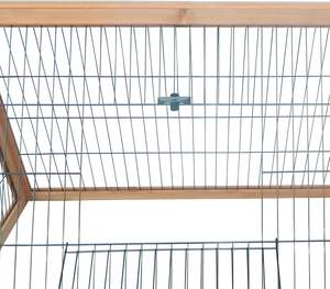 Chilochilo intérieur pas cher lapin lapin Cage sapin bois lapin clapier avec toit étanche arrière-cour extérieur lapin maison avec 2 pistes - Product Image 5