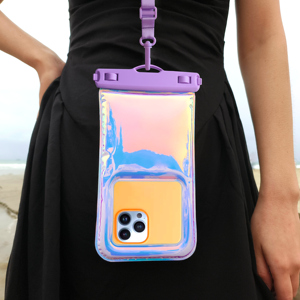 Nhà Máy 7.5Inch Long Lanh Điện Thoại Di Động Túi Chống Thấm Nước Chống Rơi Ngoài Trời Trôi Lặn Túi Ipx8 Không Thấm Nước Pouch Điện Thoại Di Động Trường Hợp - Product Image 2