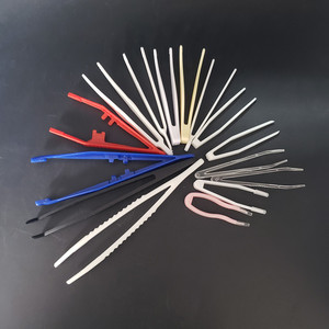 70mm Plastic White Tweezer 7cm <strong>Makeup</strong> <strong>Tools</strong> Eyelashes Tweezers Holder Eyelash Application <strong>Tools</strong> - Product Image 6