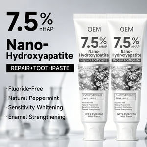 <span class=keywords><strong>Pasta</strong></span> <span class=keywords><strong>Dental</strong></span> con 7.5% de Nano-Hidroxiapatita, Sin Fluoruro, Blanquea los Dientes, Elimina Manchas, Protege el Esmalte para Dientes Sensibles - Product Image 3