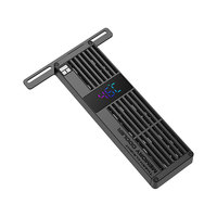 Refroidisseur de mémoire numérique en aluminium MC-3 avec affichage de la température, double ventilateur, dissipateur thermique pour RAM DDR4/DDR5 pour PC de jeu