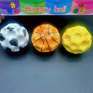 HAPU Factory 63mm <b>Luminous</b> Pu High Bounce Football Basketball Baseball Bounce <b>Ball</b> Sports Moon <b>Ball</b> Interactive Toy for Children - Product Image 2