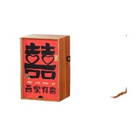 Boîte cadeau en bois portable personnalisée pour l'emballage de cadeaux en détail, forme rectangulaire pour bonbons et mariages, vente en gros, logo personnalisé, recyclable