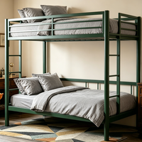 Lit superposé métallique moderne pour dortoir scolaire, appartement, auberge – Vente en gros usine