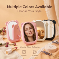 Miroir de maquillage multifonctionnel en forme d'ours, nouveau modèle, pour dortoir, à suspendre ou à poser sur le bureau, vente en gros