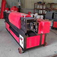 CNC échafaudage acier métal tuyau redresseur machine élimination de la rouille cuivre tuyau automatique métal tube peinture redressage machine