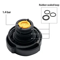 Pour BMW Série 3 5 6 7 E46 E36 E39 E61 E64 E65 X3 Bouchon de réservoir d'expansion Couvercle de radiateur Bouchon d'huile 17111742232 Remplacement Accessoires