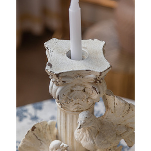 Bougeoir vintage <span class=keywords><strong>petit</strong></span> ange, style européen rétro, créatif, beauté, bougeoir en MgO pour la décoration de la maison ou de mariage - Product Image 4