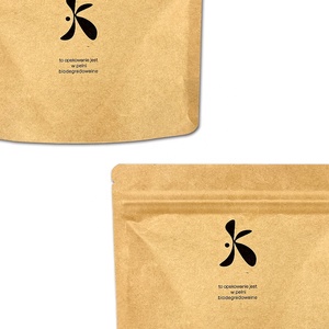 Bolsas de papel Kraft 100% biodegradables, bolsas de papel Kraft de alta calidad con cierre de cremallera resellable, personalizables, con su logotipo - Product Image 2