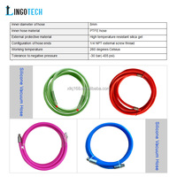Tuyau d'aspiration en silicone autoclavable 260C 7mm ultra-flexible, résistant à l'abrasion, composite, pour processus d'infusion et aérospatiaux, longueur 1m -30 bars