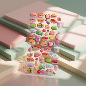 Korean Waterproof UV Printed Bonbon Drop Capsule <b>Stickers</b> 16 PCS Set Cute <b>3D</b> Puffy Jelly Deco <b>Sticker</b> Diary Planner Laptop Phone - Product Image 3