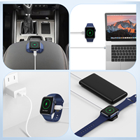 Chargeur sans fil magnétique portable 5W, charge rapide PD, alliage d'aluminium, type-C, accessoires de voyage pour Apple Watch Series Ultra SE