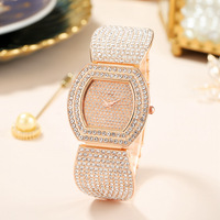Jam Tangan Wanita Fenyi Grosir Unik, Bisnis Fashion Mewah, Berhias Berlian Imitasi Bentuk Tong, Trendi, Sederhana, Quartz