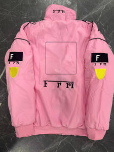 Jaket Motor Retro Balap Berlapis Kapas Kustom yang Laris Manis untuk Pria dan Wanita Dewasa dengan Bordir Buatan Tangan - Product Image 2