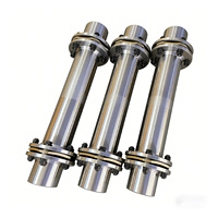 Accouplement à double diaphragme avec espaceur intermédiaire, accouplement d'arbre en acier inoxydable, fourniture directe usine et personnalisable OEM