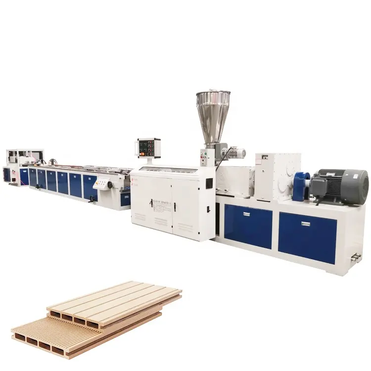 HDPE wood compound WPC decking production line