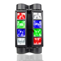 Luz LED Matrix de 40W 2700K con Cabezal Láser, Diseño Mini Araña, RGBW, Control DMX512, IP33, AC220V, Regulable, Enchufe Británico para Discoteca