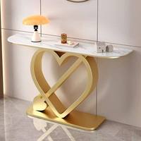 Console d'entrée portable en dalle de pierre, style moderne et minimaliste, mobilier de maison pour salon