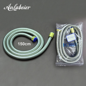 Manguera de Ducha con Acabado Níquel Cepillado, Núcleo de Latón Sólido y Diámetro de Alto Flujo de 14.8mm, G1/2, 150cm - Product Image 2