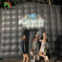 Portable Disco Bar Discothèque Noir Gonflable Partie Cube Tente Cour Événement Mobile Blow Up Night Club
