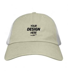 Tucker Hats Gorra de béisbol de malla desgastada Gorra de camionero en blanco de 6 paneles Algodón lavado con estampado de hojaldre - Product Image 5