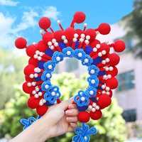 Nouvel An Printemps 2026 Kit de Matériaux DIY pour Coiffe d'Opéra de Pékin en Résine Plastique et Nettoyant pour Tuyaux pour Enfants
