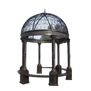 Gazebo <span class=keywords><strong>de</strong></span> hierro forjado para jardín, Gazebo grande <span class=keywords><strong>de</strong></span> hierro fundido antiguo - Product Image 2