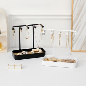 Plastic Portable Jewelry Storage <b>Hanging</b> Rack Jewelry Necklace Ring Hair Accessories Exquisite Display <b>Stand</b> for Household - Product Image 5