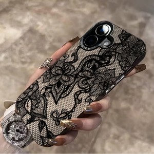 Funda para Teléfono Móvil con Diseño de Encaje Floral, Antihuellas, Electrochapada, Estilo Ins, para <span class=keywords><strong>iPhone</strong></span> 17/15/14/13/<span class=keywords><strong>11</strong></span> <span class=keywords><strong>Pro</strong></span> Max/16 <span class=keywords><strong>Pro</strong></span> - Product Image 3