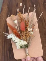 Buatan tangan alami asli Mini bunga kering buket pada kartu disesuaikan aksesoris untuk hadiah