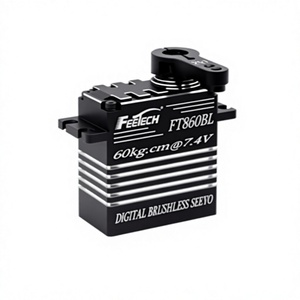 Servomoteur numérique sans balais FEETECH 60 kg 8,4 V, boîtier tout aluminium, engrenages en acier pour modèles UAV et RC K198 - Product Image 1