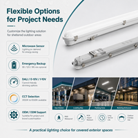 Projecteur LED Tri-Proof IP65 20-60W, Angle de Faisceau 120°, pour Fixation Extérieure Étanche sur Auvent, avec Garantie de 5 Ans
