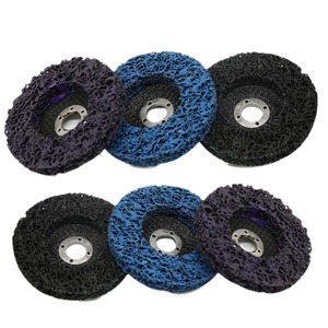 Disques à lamelles neutres 46 en carbure de silicium, extra durs, bleus, pour le polissage des métaux et l'élimination de la rouille - Product Image 1