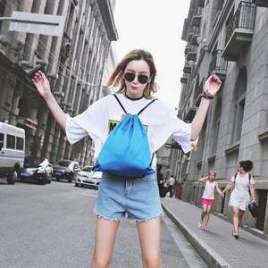 High Quality Custom Thick Lightweight Folding 600D Oxford Sport Gym Bag Waterproof <b>Drawstring</b> <b>Backpack</b> Basketball Bag - Product Image 5