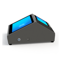 Caja Registradora de Escritorio con Pantalla Táctil Dual, Sistema Operativo Windows, CPU de Cuatro Núcleos, Construcción Metálica, MSATA128GB/256G/512G, DDR3 8G/16G