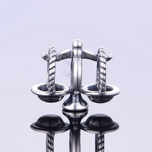 Ajuste Original Pan Charms pulsera <span class=keywords><strong>925</strong></span> plata esterlina Ley escalas de Justicia cuenta para mujer fabricación de joyas - Product Image 2