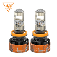 Kit de conversion de phares AKE TJ-Z04 H4 Bi-LED avec lentille de projecteur 65W 13000LM, faisceau Hi/Lo, mini-lentille pour voiture et moto