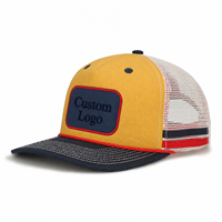 Gorra de Golf Personalizada con Logotipo, Gorra de Béisbol con Malla Bordada, Gorra de 5 Paneles con Cierre a Presión, Gorras de Sarga de Algodón para Bordar, OEM