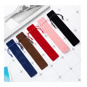 Geavanceerde Pen Bescherming Tas Fluwelen Pen Pouch Nylon Pennen Zakhouder Voor Balpen Potlood Inkt Gel Briefpapier