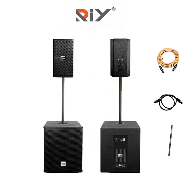 KS8-A Full Rang Passive Column Speaker 12" Active Subwoofer Audio Sound System for Outdoor Stage Performance