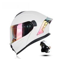 Casque de moto modulaire personnalisé 2025 avec logo, double visière, homologué DOT, rabattable pour homme, en ABS de haute qualité, garantie 1 an